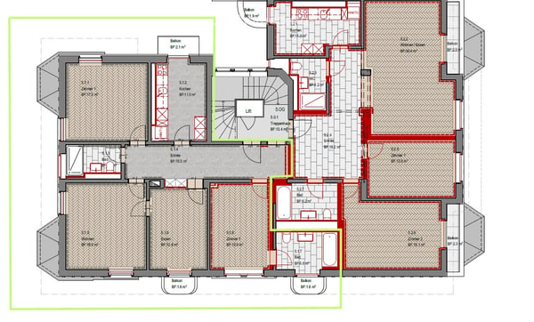 Stilvolle 4.5-Zimmer-Wohnung mit viel Ambiente, totalsaniert, Nähe Löwenzenter, ruhig gelegen 6