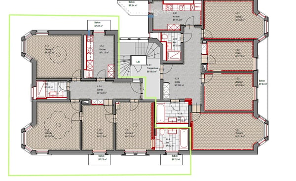 Totalsanierte 2.5 Zi-Altbauwohnung , Nähe Löwendenkmal, Erstvermietung 6