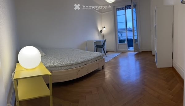 1.5 pièces meublé, lumineux et tranquille avec balcon 1