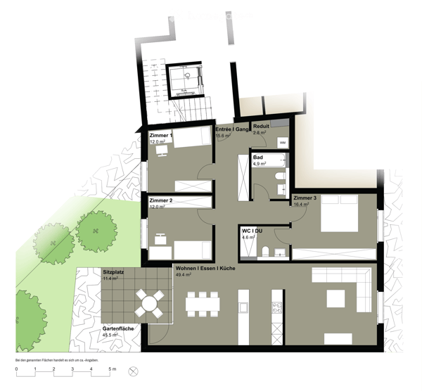 4.5 Terrassenwohnung in Liestal direkt an der Ergolz