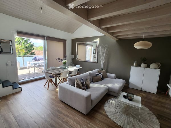 Vuarrens — Duplex de charme avec terrasse de 25 m² et vue sur le Jura 2