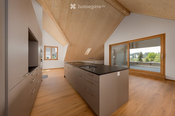 Exklusive 5.5-Zimmer-Neubau Dachwohnung Lift direkt in Wohnung 3