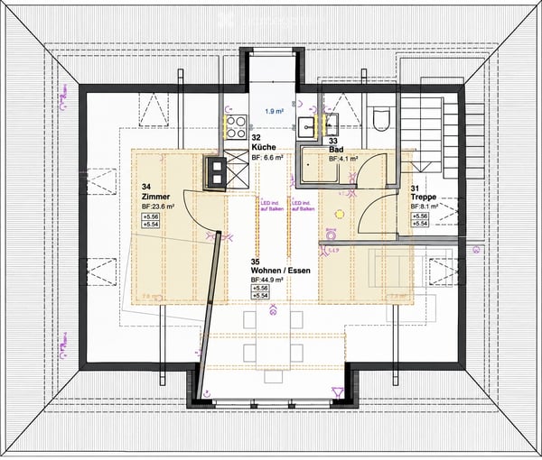 Stilvolle Dachwohnung im sanierten Altbau 10