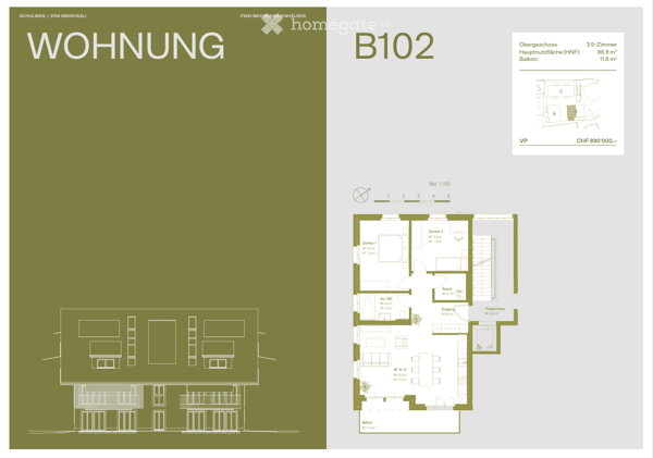 OLIVA Oberhasli I Neubau Eigentumswohnung I A102 & B102 11