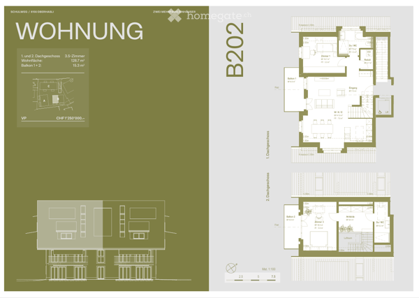 OLIVA Oberhasli I Neubau Maisonette Eigentumswohnung I A202 & B202 9