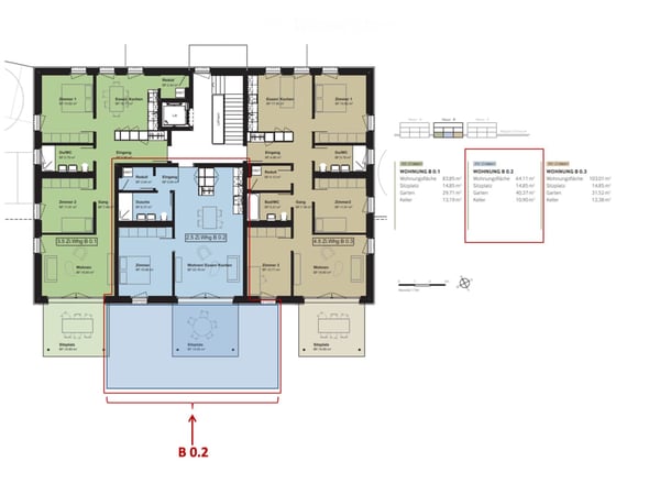Neue 2.5-Zimmerwohnung mit Garten in Eiken 17