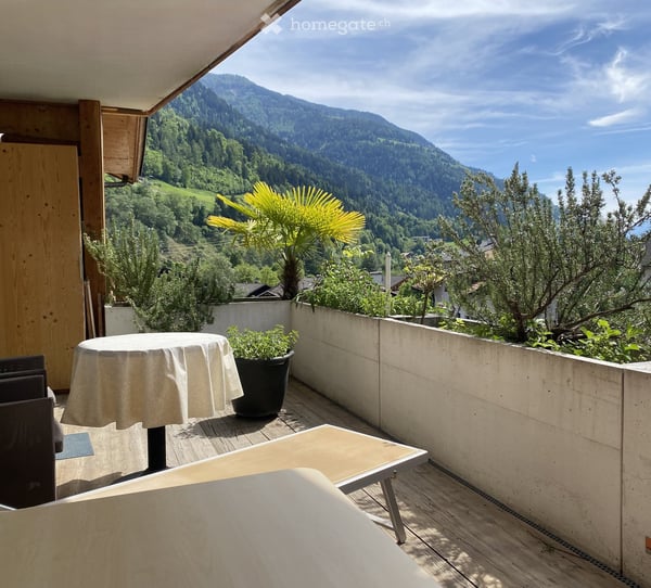 Terrassenwohnung mit guter Lage im Südtiroler Burggrafenamt auf Langzeit zu vermieten