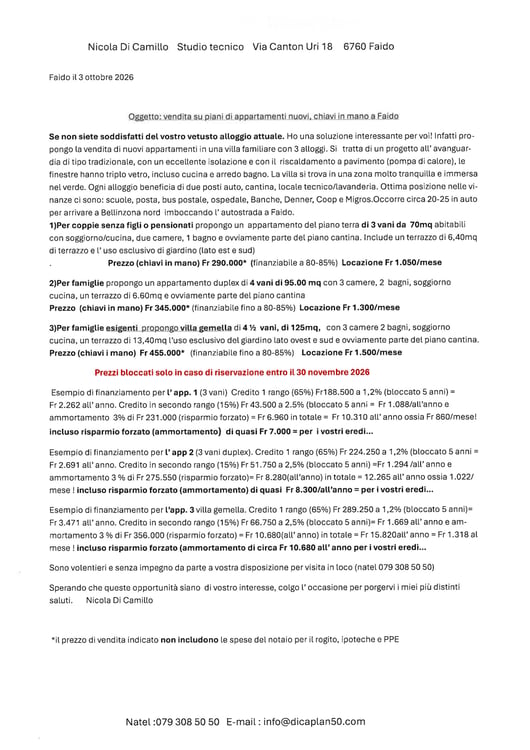 Appartamento a Faido da 3 a 4 vani estate 2027 11