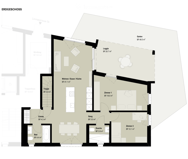 Wohnung in Vogelsang AG 4