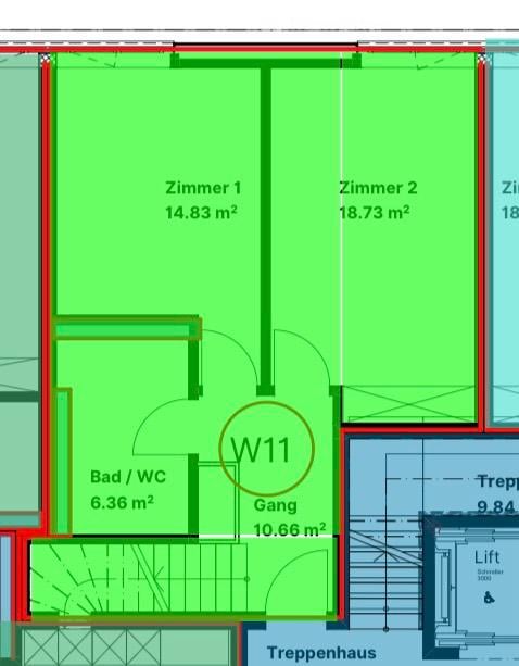 3.5-Zimmer-Attika-Maisonette mit unverbaubarer Aussicht auf dem Bruderholz 13