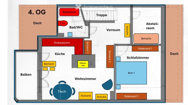 Originelle Dachwohnung 16