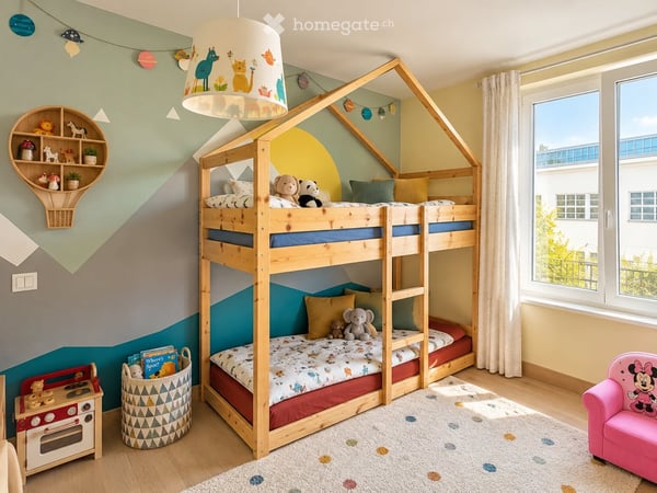 Bright 2 room apartment with loft character and garden views 4