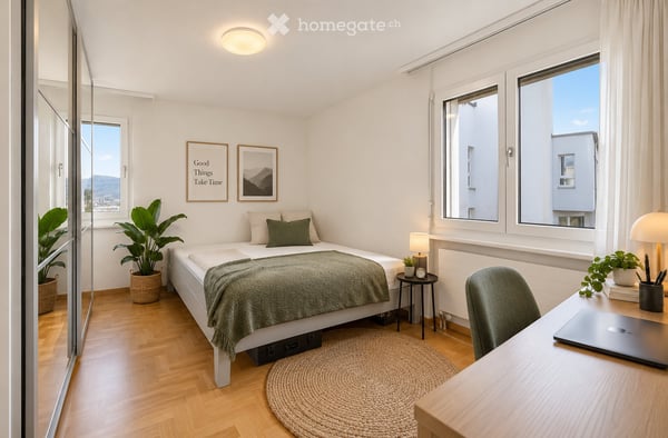 Helle 3.5-Zimmer-Wohnung im Eigentumsstandard mit gedecktem Balkon und Weitsicht in Zürich-Höngg 7