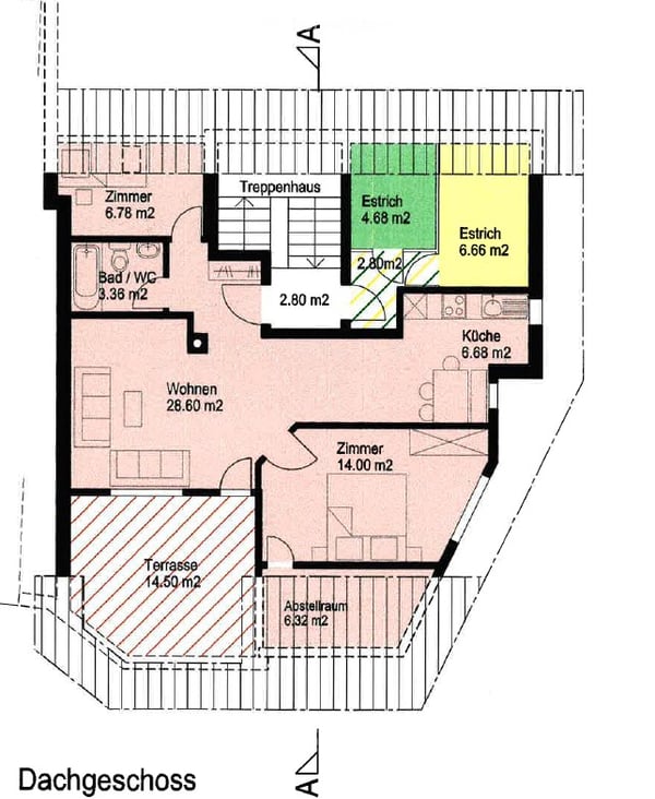 Sehr gemütliche und voll möblierte Wohnung zu vermieten inkl. Parkplatz 4