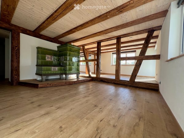 Lichtdurchfluteter Traum-Altbau 2024 60 m² Wellness-Schlafzimmer mit Sauna  in Hugelshofen 6