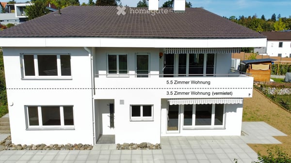 Frisch renovierte 5.5-Zimmer-Wohnung mit Weitblick, Balkon und Garten in Rudolfstetten 11