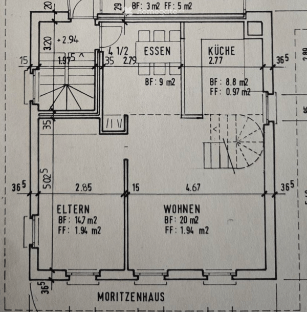 Ruhige Duplex-/Maisonette-Wohnung in Rudolfstetten, Ortsteil Friedlisberg 15