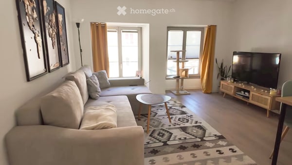 Bel appartement 2,5 pièces rénové avec grand jardin et terrasse – Peseux 1