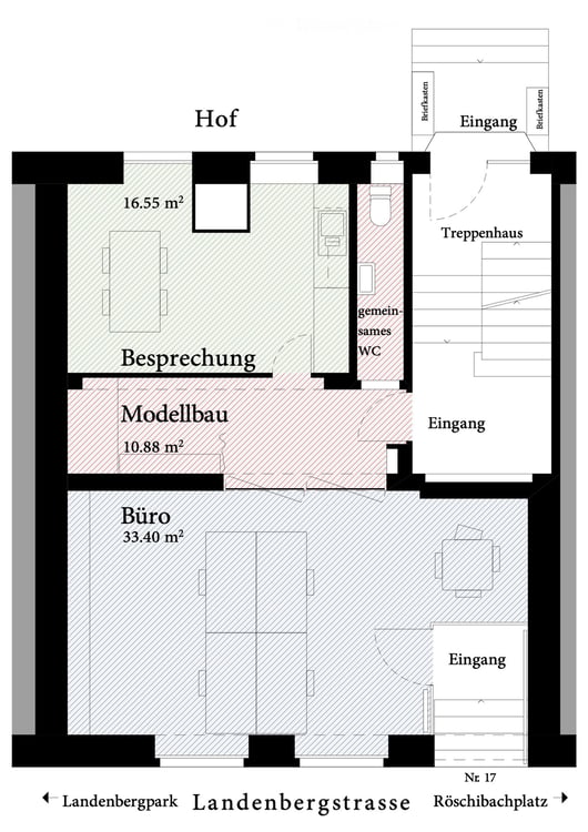 Mitten in Wipkingen: toller Arbeitsplatz zwischen Piazza und Park 5