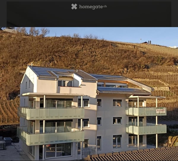 Appartement en terrasse à Conthey