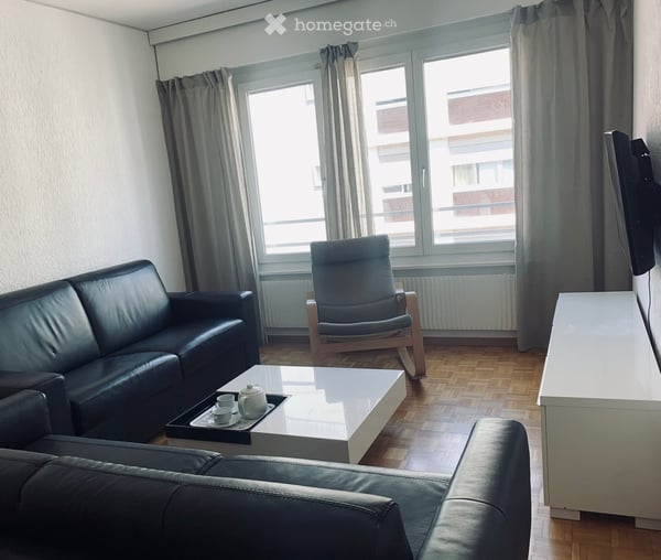Prime Geneva Living: Peaceful, Move-In Ready 3-Room Apartment Near the Lake & UN- furnished 2