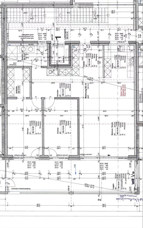 3.5-Zimmer-Wohnung 103 m2 mit Loggia 30 m2 13