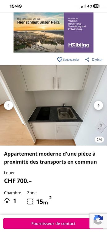 Logement meublé à Biel/Bienne 1