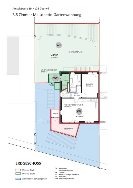 3½-Zimmer-Maisonette-Gartenwohnung mit Wintergarten und Privatgarten 16