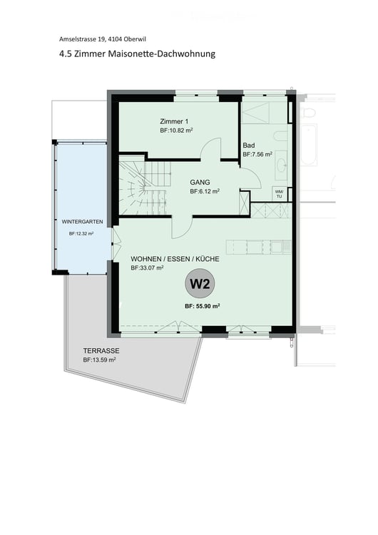 4½-Zimmer-Dachmaisonette mit Wintergarten und zwei Terrassen 19