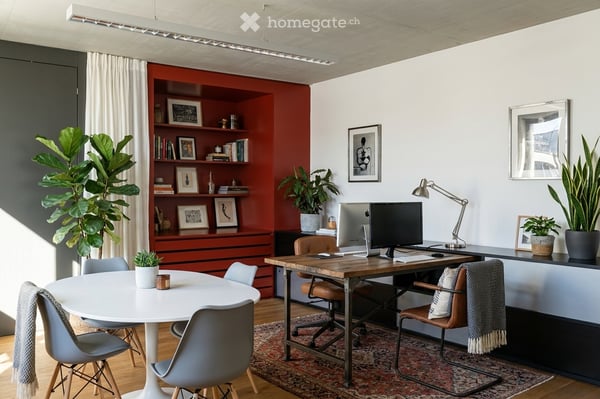 Büro mit Blick in den Bambusgarten – alles inklusive, auch Parkplatz & Reinigung 7