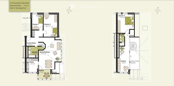 Lichtdurchflutete Dachmaisonette im Zentrum von Teufen – mit 2 Tiefgaragenplätzen 4