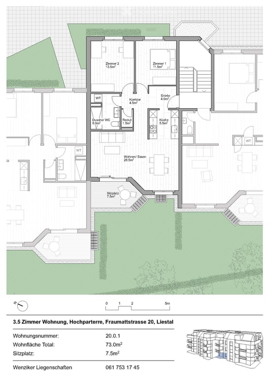 Erstvermietung nach Totalsanierung – moderne 3.5-Zimmerwohnung mit Sitzplatz