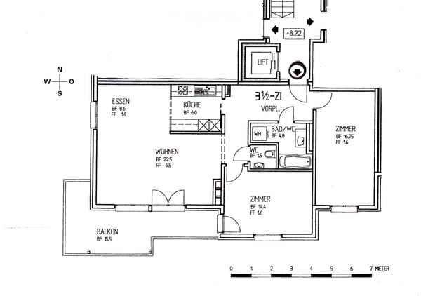 Ruhige und sonnige 2 ½- Zimmer-Wohnung mit herrlicher Weitsicht in die Berge 9