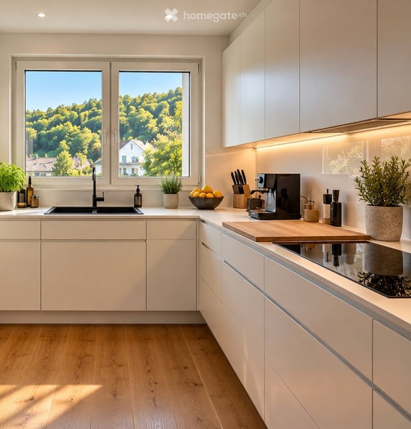 Wunderschöne 2.5-Zimmer-Attikawohnung mit zwei Terrassen und Seeblick in Oberrieden 3