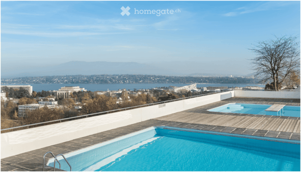 Élégant 2,5 pièces meublé avec piscine panoramique - Genève Nations 10