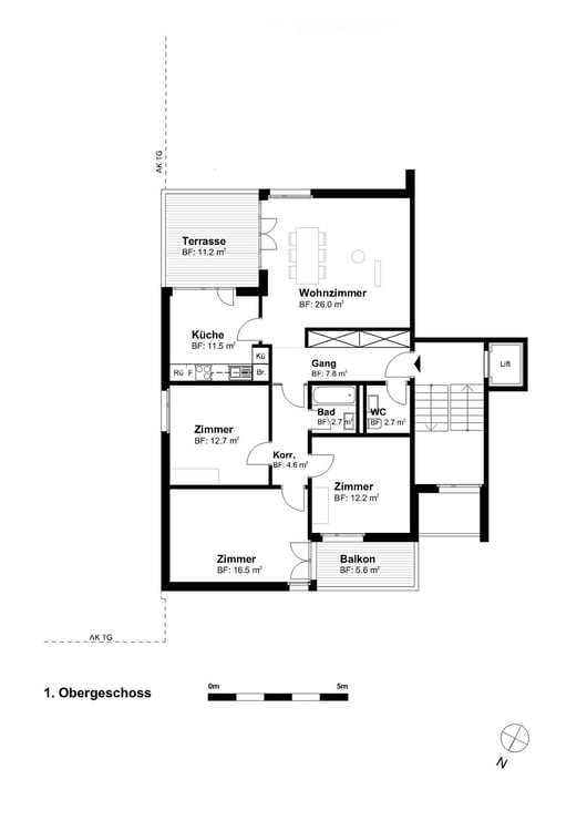 4 1/2 Zimmer Altbau-Wohnung in Gossau ZH 2