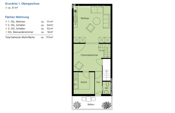 Wunderschöne 6.5 Maisonette Wohnung 10