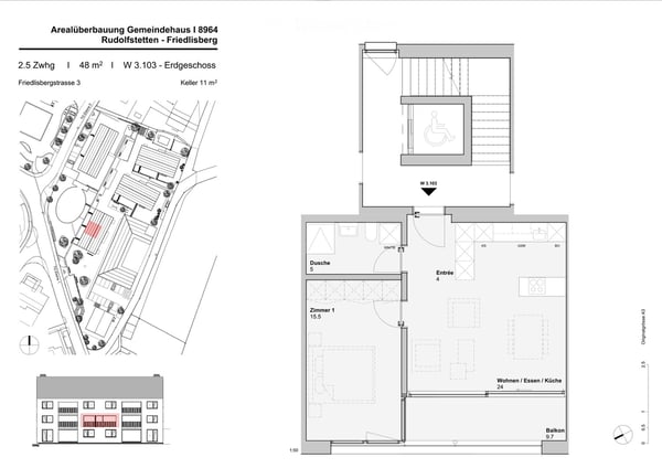 Erstvermietung von 2.5 Zimmer-Wohnung an bester Zentrumslage (höchster Innenausbaustandard) 15