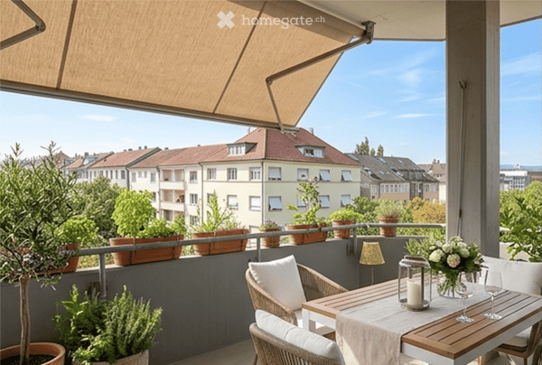 Helle 4.5-Zimmer-Wohnung mit schöner grosser Küche und Balkon 5