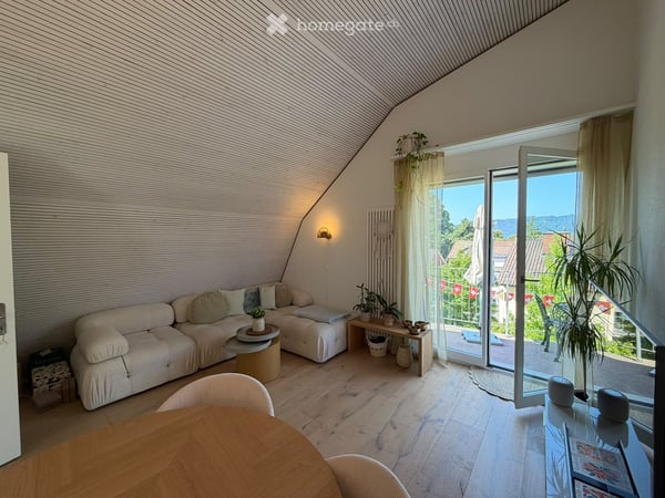 Helle, moderne Dachwohnung mit Balkon im Kreis 7 – Zürich Hottingen
