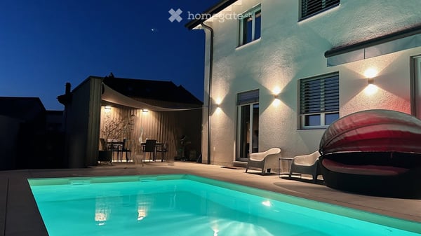 Maison avec piscine/sauna - meublée et équipée - entretien et nettoyage inclus - à louer Sullens 4