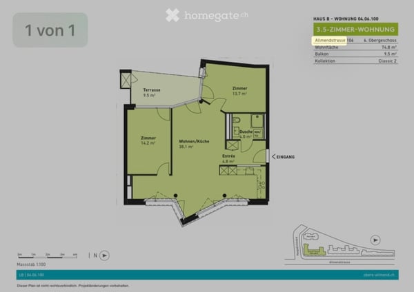 BEFRISTET- Günstige Neubauwohnung in Zürich Leimbach 1