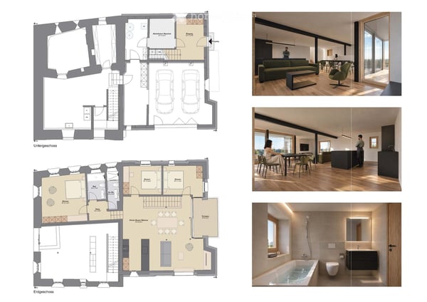 Stilvoll kernsanierte 4.5-Zimmer-Wohnung in historischem Engadinerhaus in Scuol Sura 3