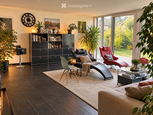 Modernes, lichtdurchflutetes Einfamilienhaus in Birrhard 2