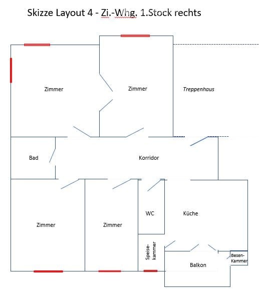 Kreis 7, Wohlfühl-Vibes mit Altbau-Charme im 1. Stock, privater Vermieter, im Moment in Renovation 16
