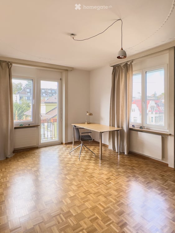 2 eigene Zimmer (45 m²) in 140 m2 grosser 2-er WG! 4 Balkone. Zürich Enge 2