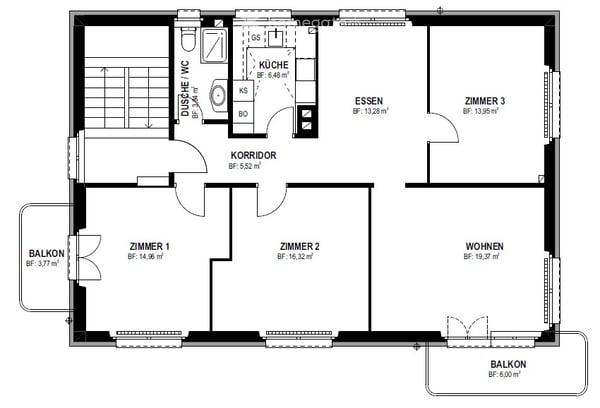 4 1/2-Zimmer-Wohnung mit Balkon in Luzern – ab sofort verfügbar 2