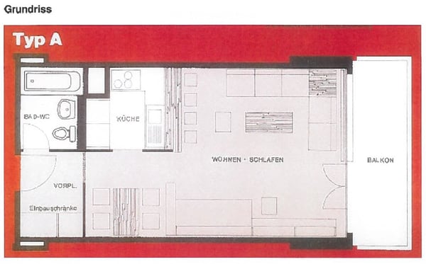 Moderne möblierte Wohnung mit Terrasse und Blick ins Grüne 2