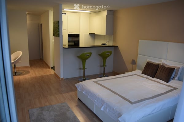 Moderne möblierte Wohnung mit Terrasse und Blick ins Grüne 1