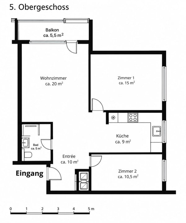 Moderne 3-Zimmer Wohnung in Wetzikon 12
